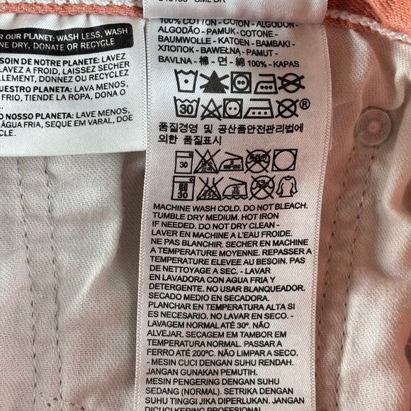 Levi's 501 Jeans Men's 32X32 Button Fly Salmon Coral Red Tab - Picture 9 of 11